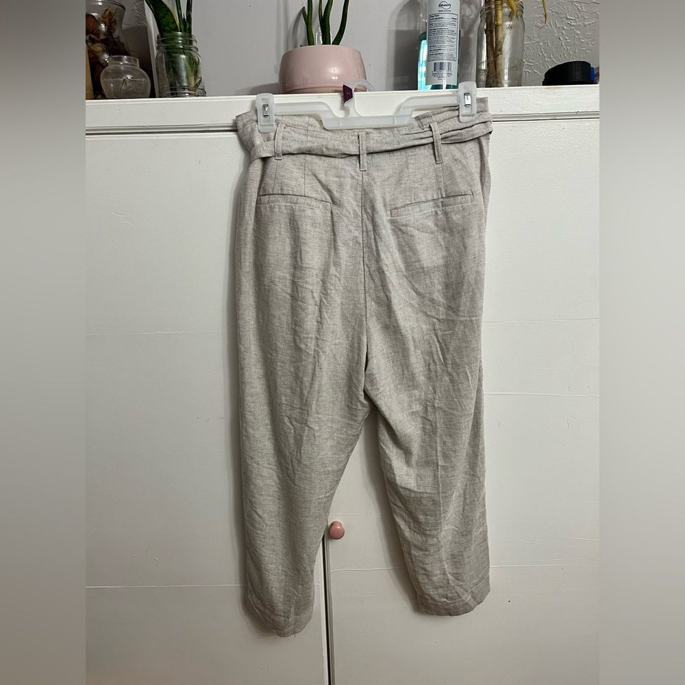 Loft linen blend high waisted straight pants - Picture 5 of 9